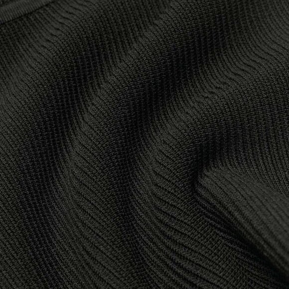 Babaton Aritzia Sculpt Knit Black Ribbed Off Shoulder Top - Picture 4 of 7